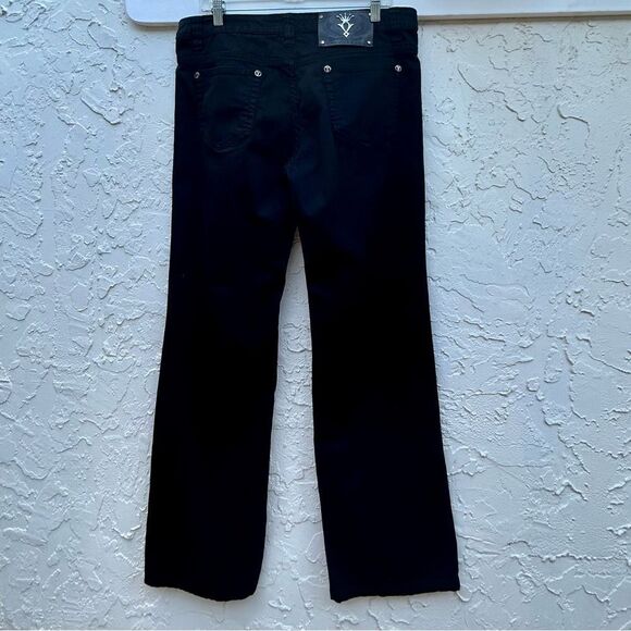 Premium Denim Women's Size 14 Black Straight Leg Cut Cotton Blend Jeans - Picture 8 of 13